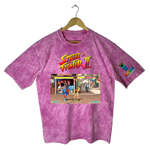 camiseta soy arcade street rosa